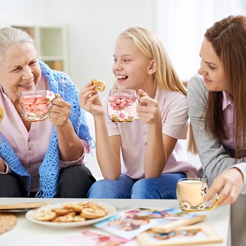 Enamel Glass Tea Cup for Women - Gift Idea