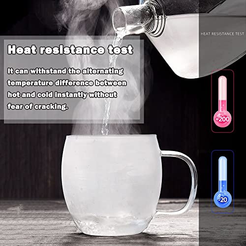 Glass Tea Cup with Infuser, Lid, 500ml - Loose Leaf Tea