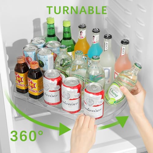 Refrigerator Lazy Susan Turntable Organizer, 16.54" Rectangle Shape