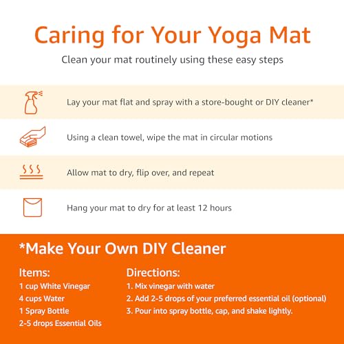 Extra Thick Yoga Mat with Strap - Black