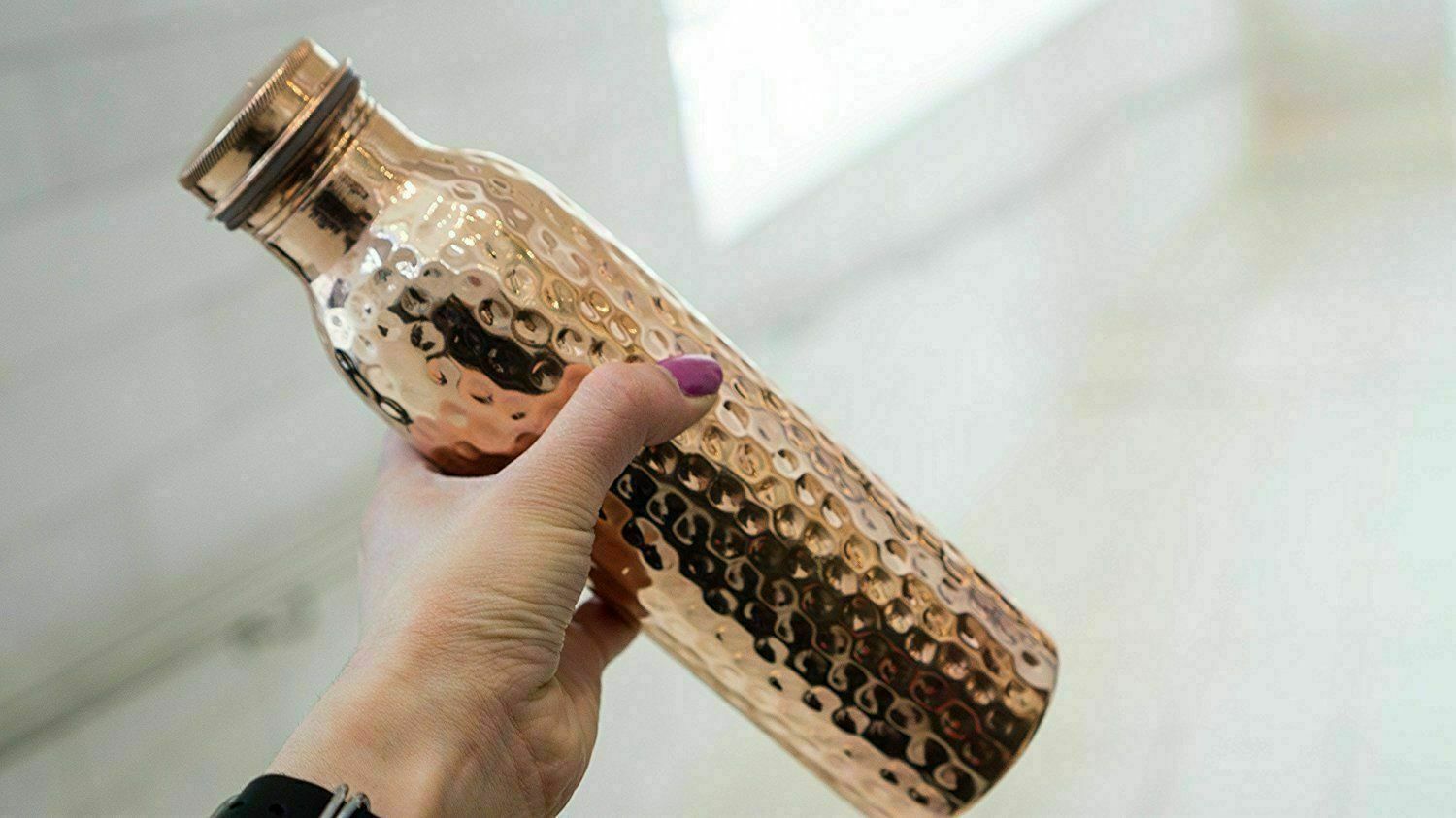 Copper Water Bottle for Yoga & Ayurveda Benefits