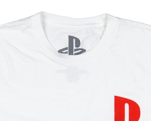 Men's PlayStation Button Icons Long Sleeve T-Shirt, Medium