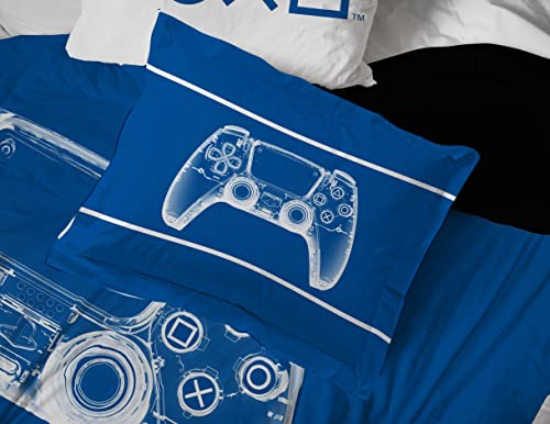 PlayStation X-Ray Gamer 5 Piece Bed Set - Comforter & Sheets