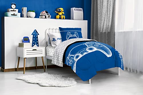 PlayStation X-Ray Gamer 5 Piece Bed Set - Comforter & Sheets