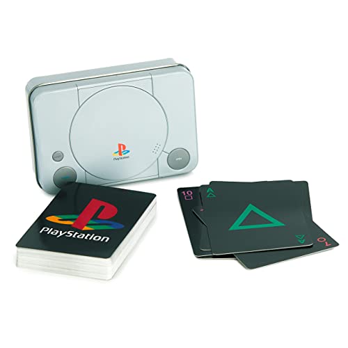 Paladone PlayStation Playing Cards in Console Tin - Standard Deck