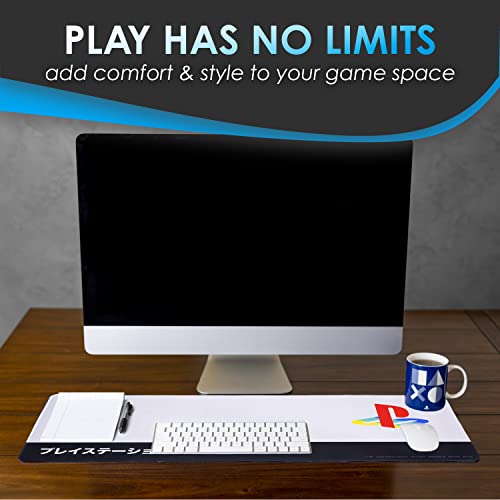 Large Playstation Heritage Gaming Desk Mat, 30 x 80 cm