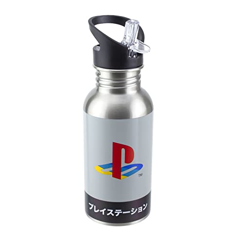 Paladone Playstation Stainless Steel Water Bottle, 500ml