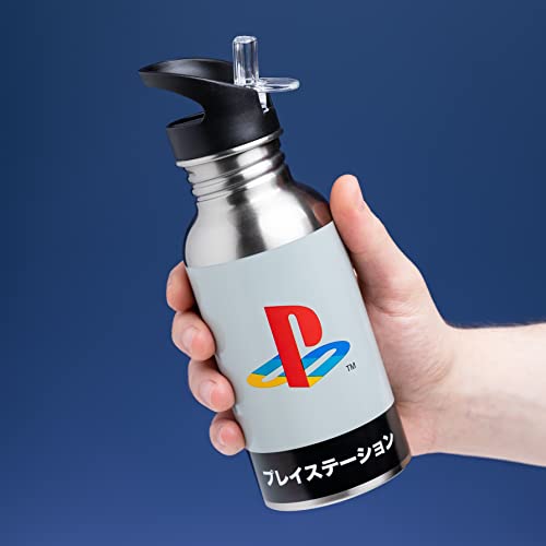 Paladone Playstation Stainless Steel Water Bottle, 500ml