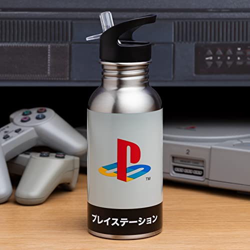 Paladone Playstation Stainless Steel Water Bottle, 500ml