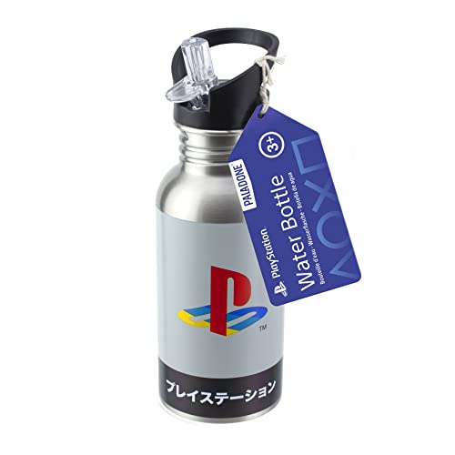 Paladone Playstation Stainless Steel Water Bottle, 500ml