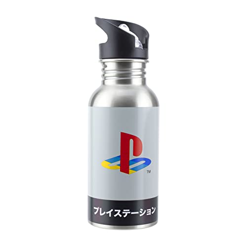 Paladone Playstation Stainless Steel Water Bottle, 500ml