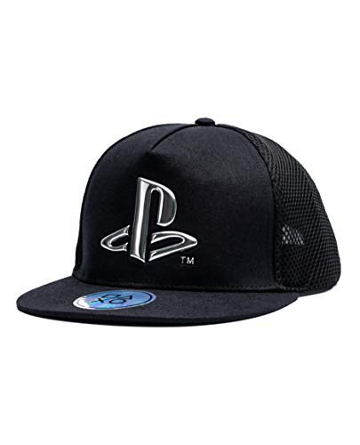 Black PlayStation Snapback Hat for Boys