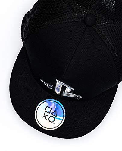 Black PlayStation Snapback Hat for Boys