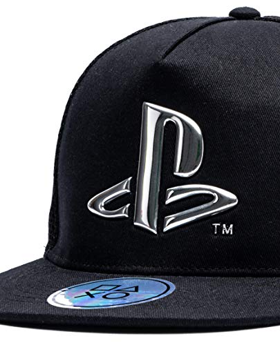 Black PlayStation Snapback Hat for Boys