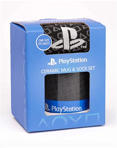 PlayStation Gaming Mug and Socks Set - 11oz