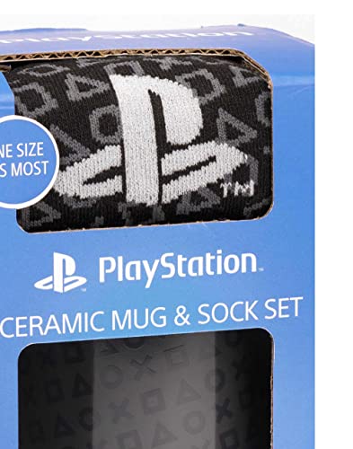 PlayStation Gaming Mug and Socks Set - 11oz