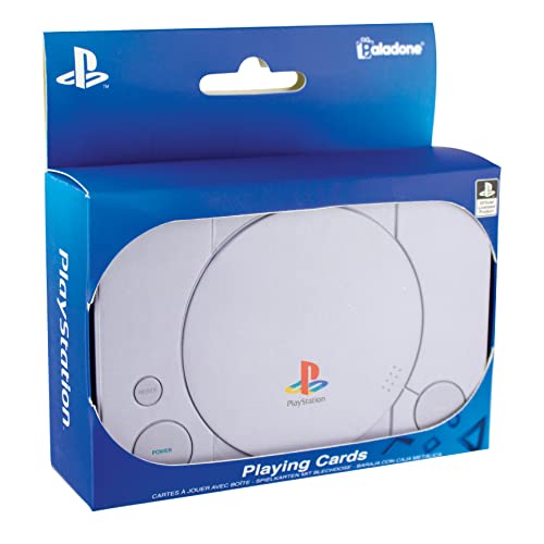 Paladone PlayStation Playing Cards in Console Tin - Standard Deck