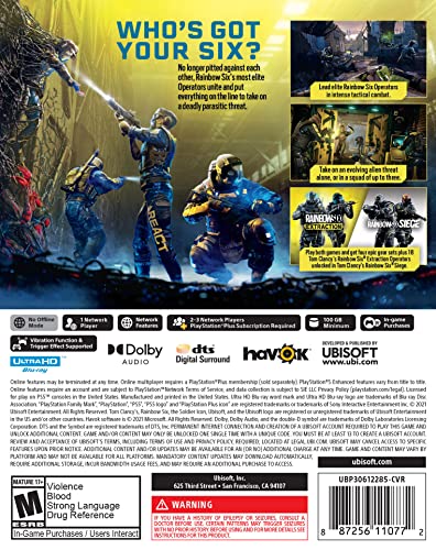 Rainbow Six Extraction - PS5 Game Accessories