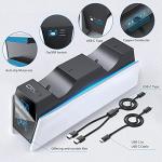 PS5 Controller Charger Station with Fast Charging Cords