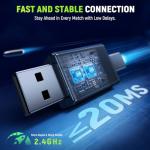 7.1 Wireless Gaming Headset for PS5 PS4 PC Switch