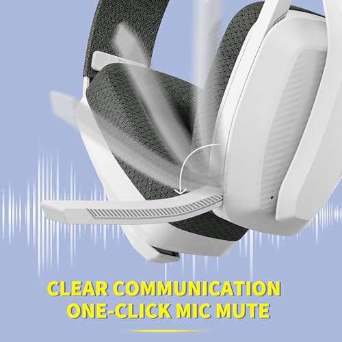 Wireless Gaming Headset with Flip Microphone for PS4/PS5