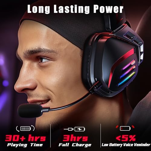 Wireless Gaming Headset for PS5 PS4 Switch PC