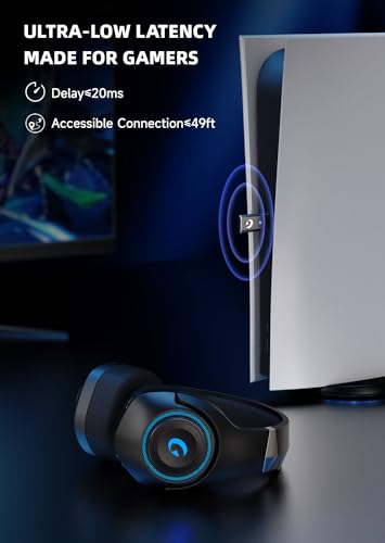 Wireless Gaming Headset for PS5, PS4, Xbox, Switch