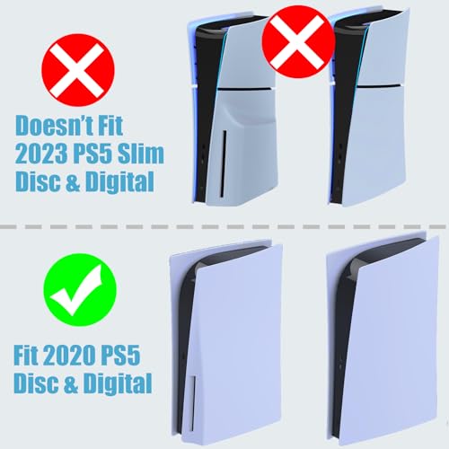 PS5 Stand with Dual Controller Charger and Cooling Fan