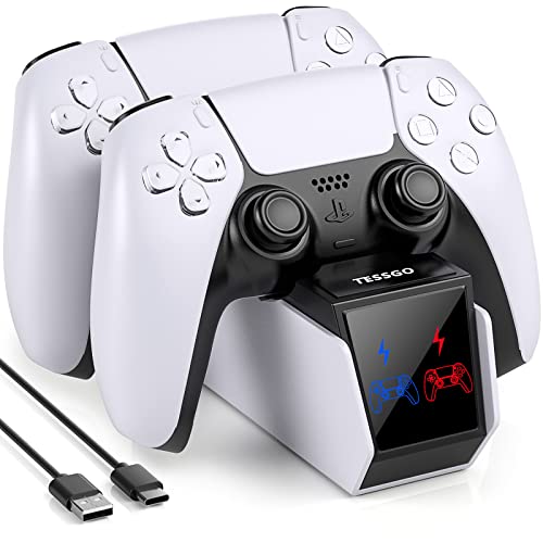 PS5 Dual Controller Charging Station with LED Indicators