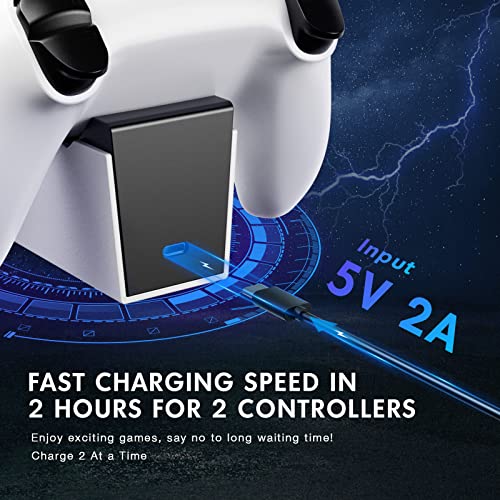 PS5 Dual Controller Charging Station with LED Indicators