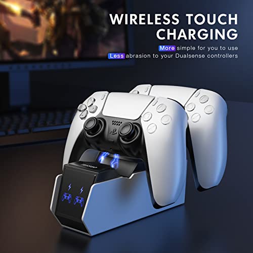 PS5 Dual Controller Charging Station with LED Indicators
