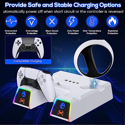 GORIXER RGB Dual VR2 Controller Charging Station