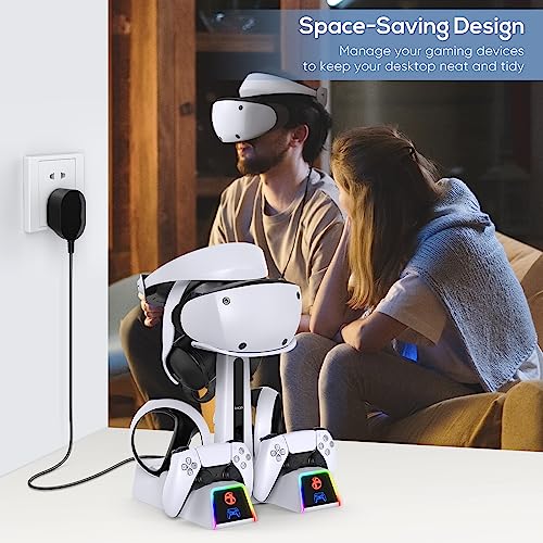 GORIXER RGB Dual VR2 Controller Charging Station