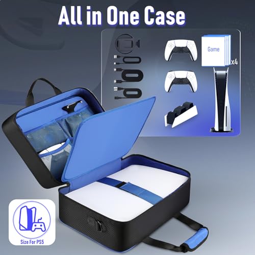 PS5 Travel Case: Large Capacity Storage Bag with Accessories