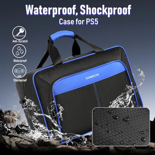 PS5 Travel Case: Large Capacity Storage Bag with Accessories