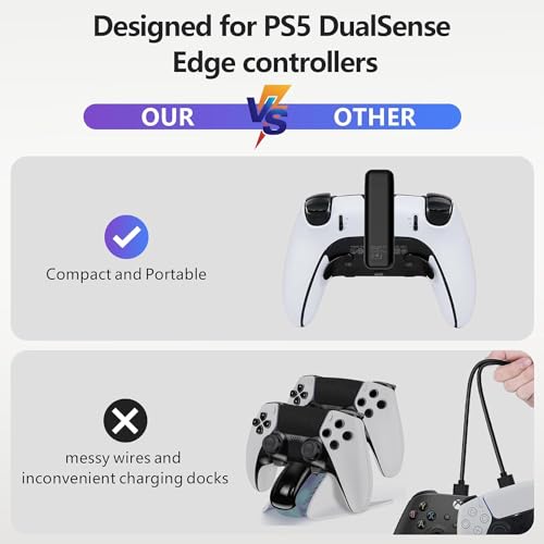 2 Pack PS5 DualSense Edge Controller Battery Pack