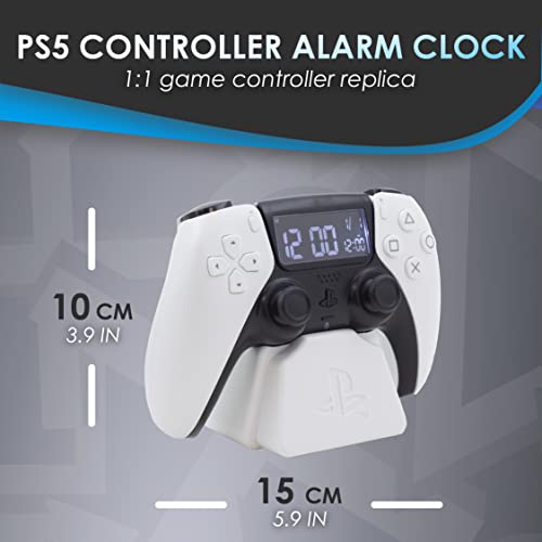 Officially Licensed Paladone PS5 Controller White Alarm Clock