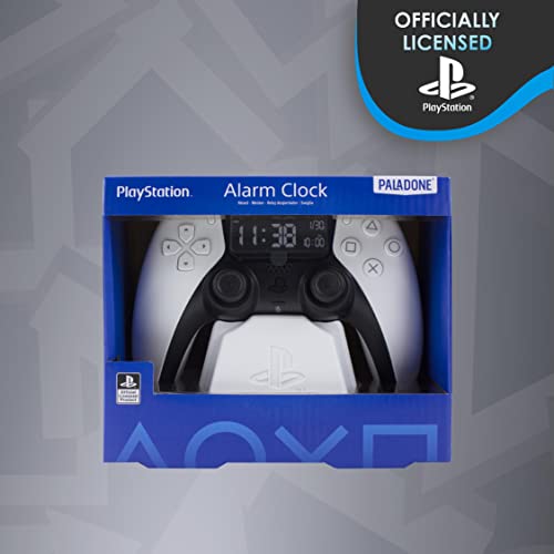 Officially Licensed Paladone PS5 Controller White Alarm Clock