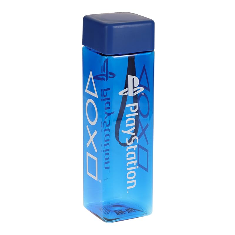 Playstation Square Water Bottle with Wrist Strap - 500ml