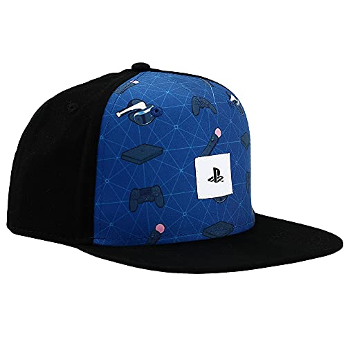 Sony Playstation Youth Flat Bill Hat with Embroidered Icons