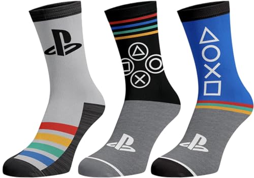 Bioworld Console Controller Logo 3-Pack Crew Socks