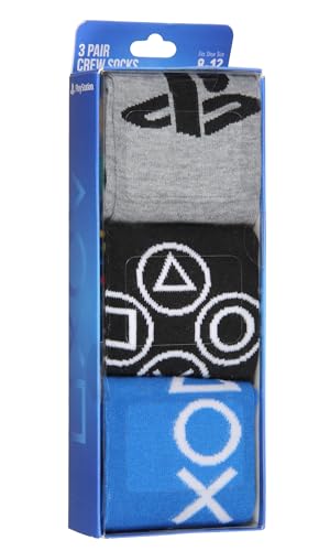 Bioworld Console Controller Logo 3-Pack Crew Socks