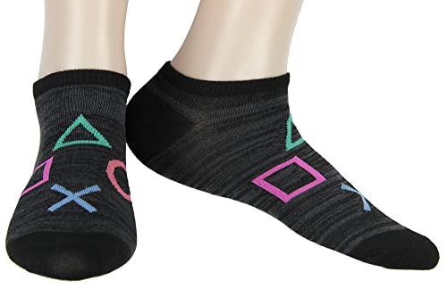 Bioworld PlayStation Logo Icon Controller 3-Pack Ankle Socks