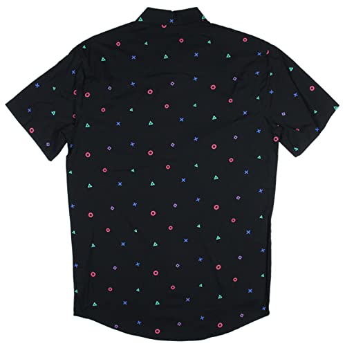 Sony PlayStation Men's Controller Icon Print Button Up Shirt