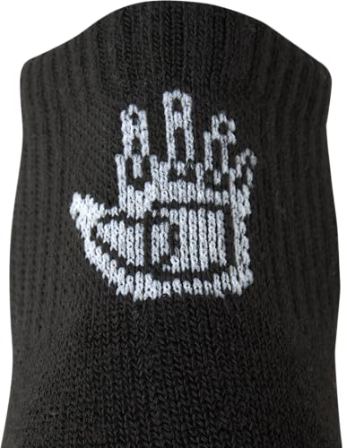 Body Glove Men's Socks - 12 Pack Performance Cushion Athletic Quarter Cut Socks - Running Socks for Men, Size 6-12, Black/Grey