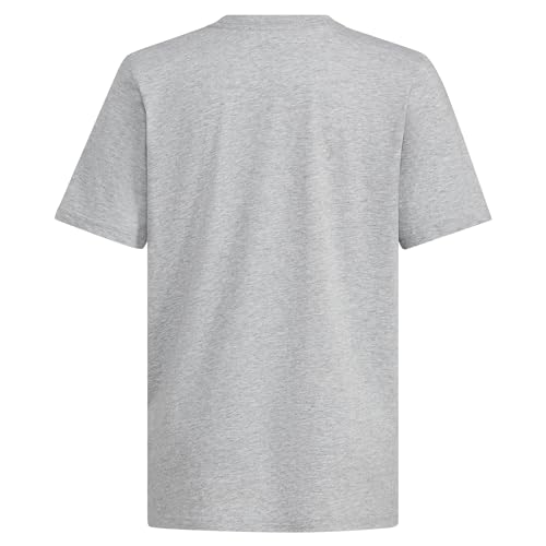 adidas Boys' Short Sleeve T Sports Graphic Tee Shirt, Heather Grey Baseball Glove Size 7