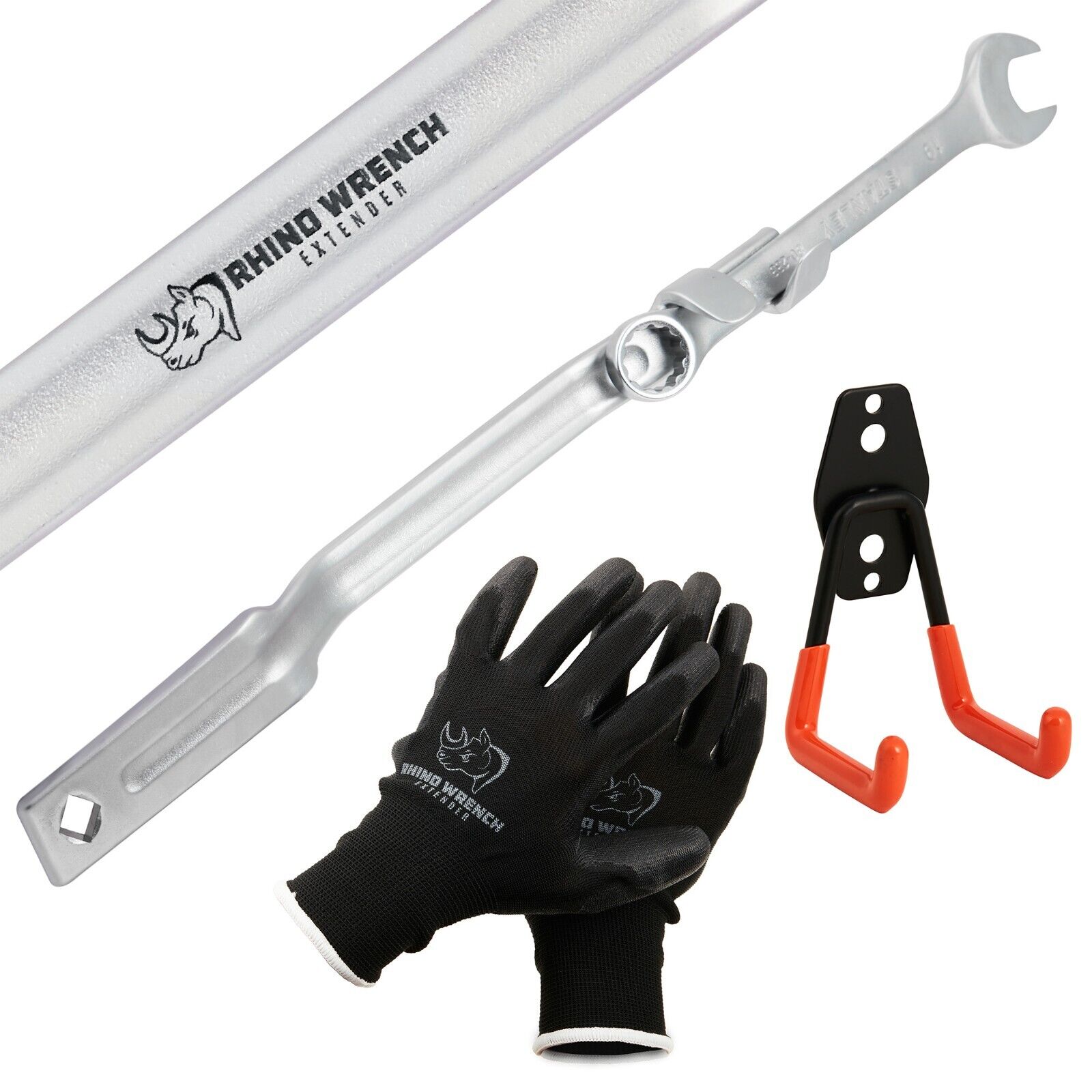 Rhino Wrench Extender Tool Bar - Extra-Long 15 Inch Wrench Extension