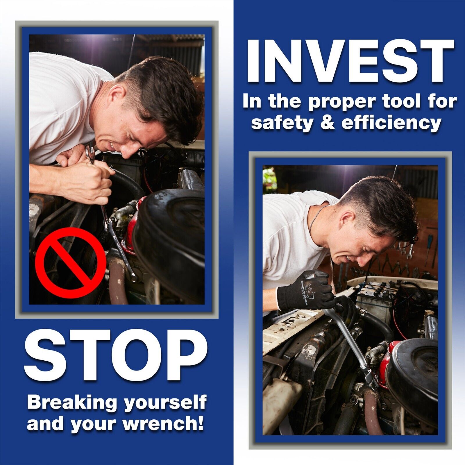 Rhino Wrench Extender Tool Bar - Extra-Long 15 Inch Wrench Extension