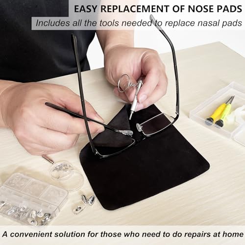 GOTOBA 22 Pairs Screw-in Eyeglass Nose Pad Kit