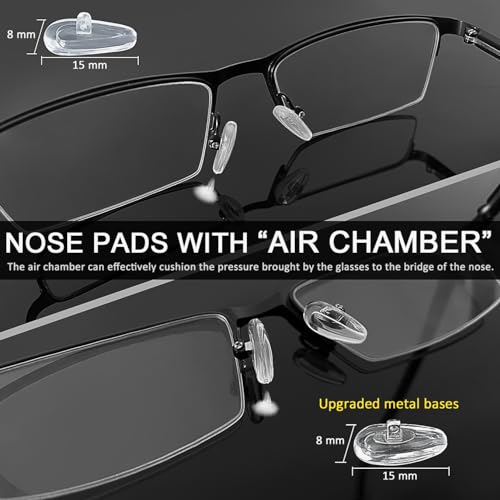 GOTOBA 22 Pairs Screw-in Eyeglass Nose Pad Kit